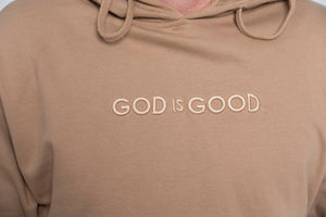 God is Good Men's Embroidered Hoodie