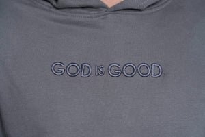 God is Good Men's Embroidered Hoodie