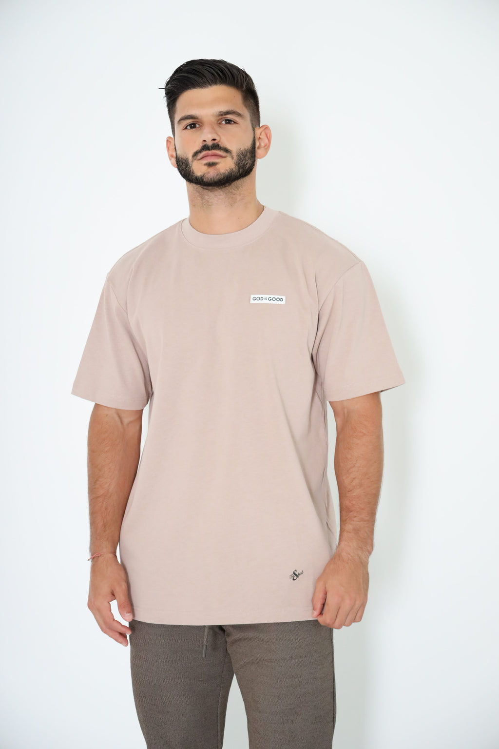 Sand Beige Label Specialty T-Shirt